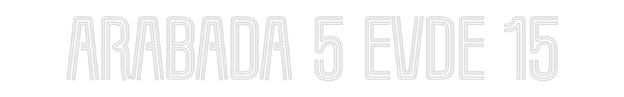 Neon po meri: Arabada 5 evd...