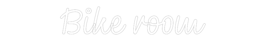 Přizpůsobený LED světelný nápis: Bike room