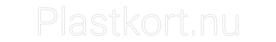 Neon po meri: Plastkort.nu