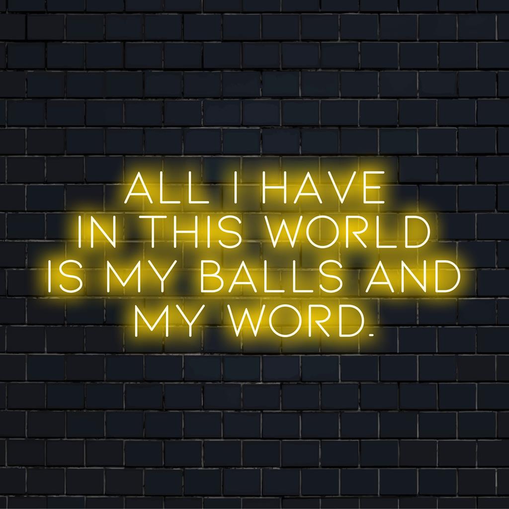 Un letrero de neón LED hecho a medida que presenta una cita poderosa, perfecto para un arte de pared de neón llamativo o una decoración de neón personalizada.