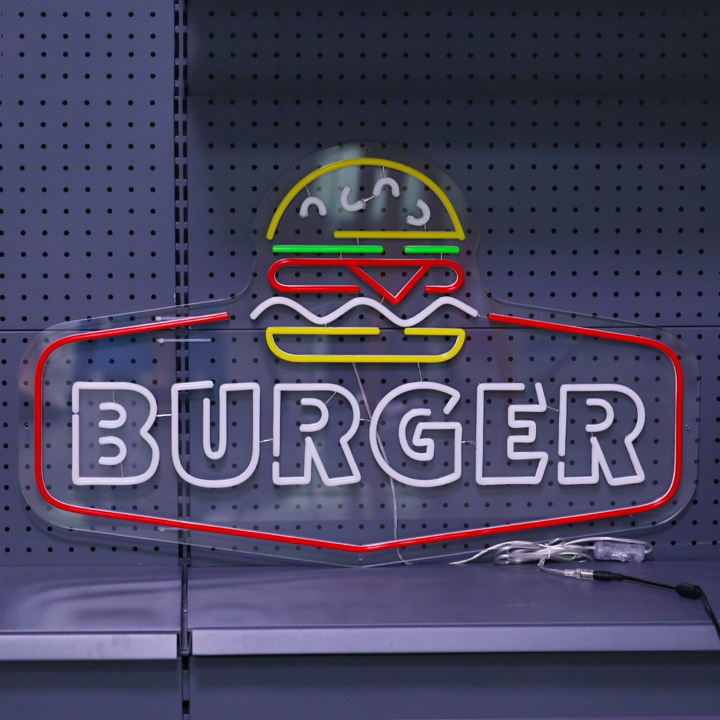 Neonowy Napis LED "Burger"