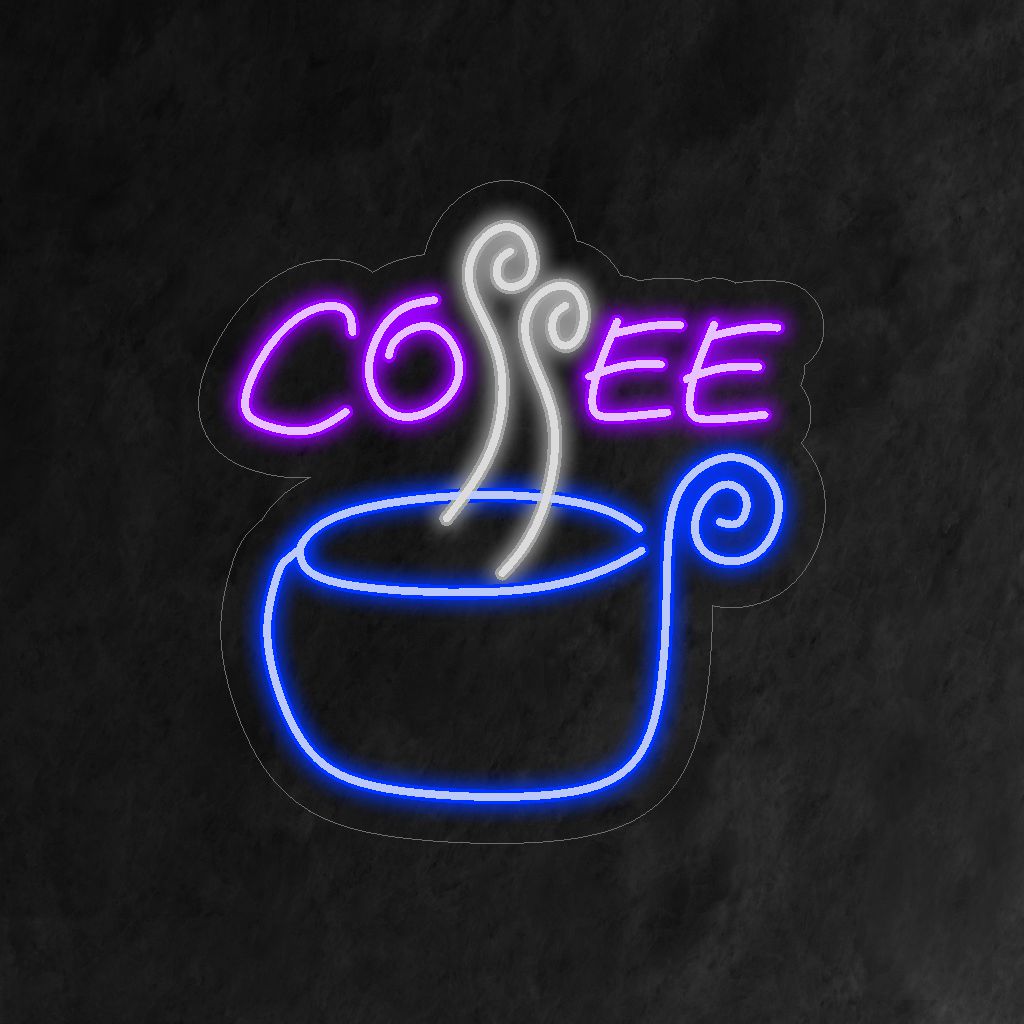 "Coffee Neon Sign" ��� Ένα ζεστό και φιλόξενο φως νέον που εμφανίζει τη λέξη "Coffee", εμποτίζοντας την καφετέρια ή την κουζίνα σας με μια πλούσια και αρωματική ατμόσφαιρα.