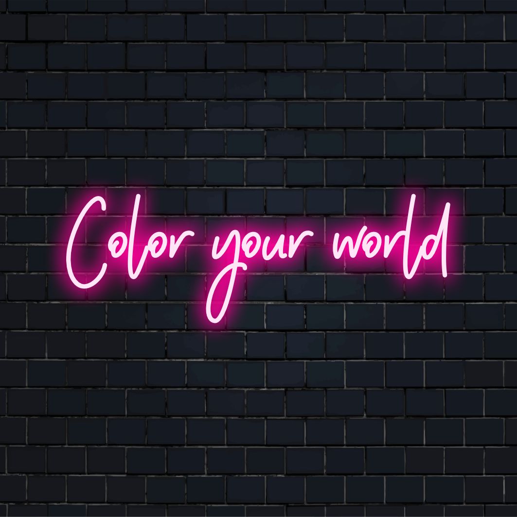 Custom LED neon sign bringing vibrant light and artistic flair to any space; perfect for personalized decor.