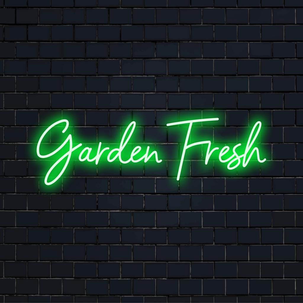Ζωντανό Garden Fresh LED νέον σενάριο, που συνδυάζει οργανική γοητεία με ατμοσφαιρική γοητεία, ιδανικό για διακόσμηση σπιτιού ή επιχείρησης.