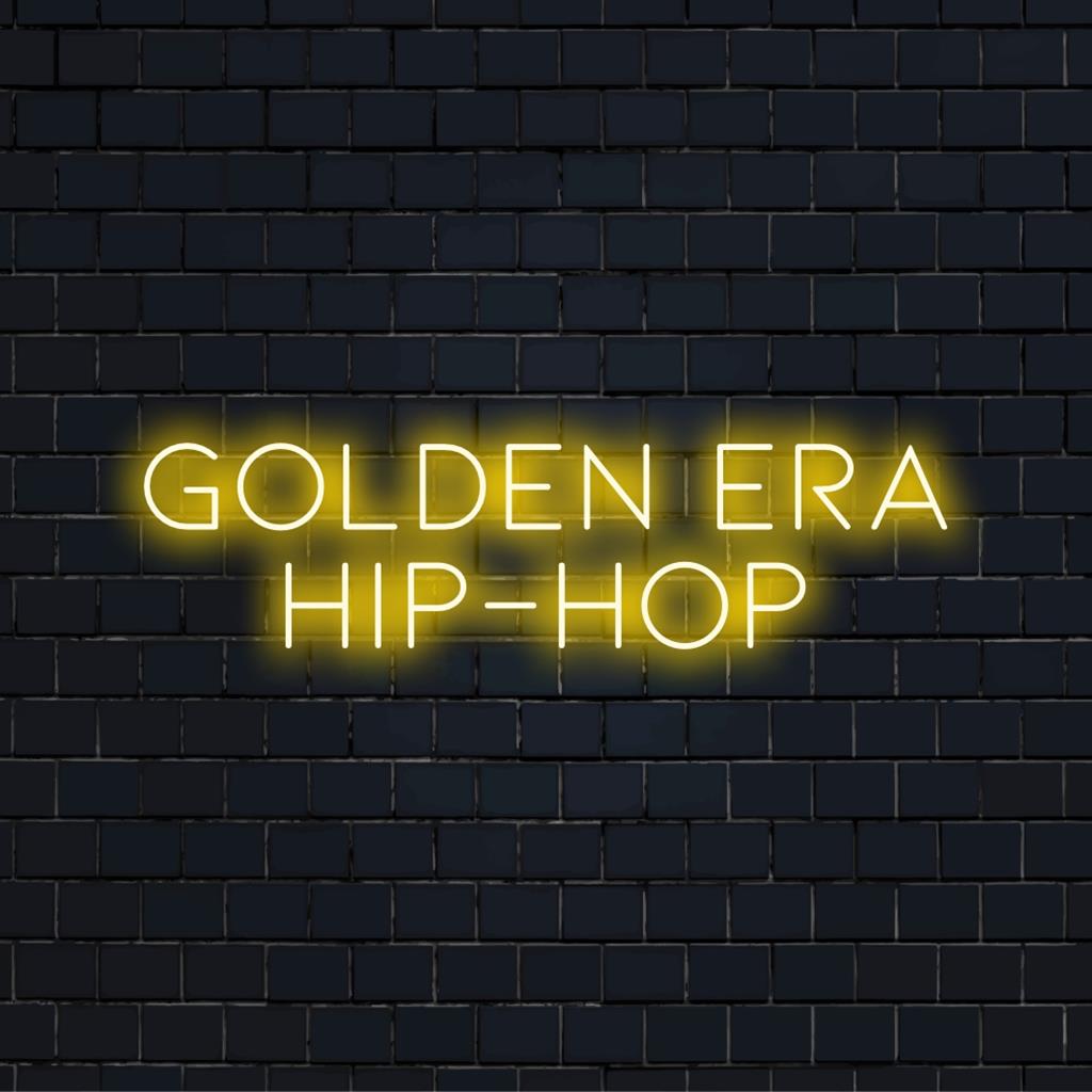 Golden Era Hip-Hop-tema tilpasset LED-neonskilt, der oplyser en retro hip-hop-stemning, perfekt til unikke indretnings- og kunstentusiaster.