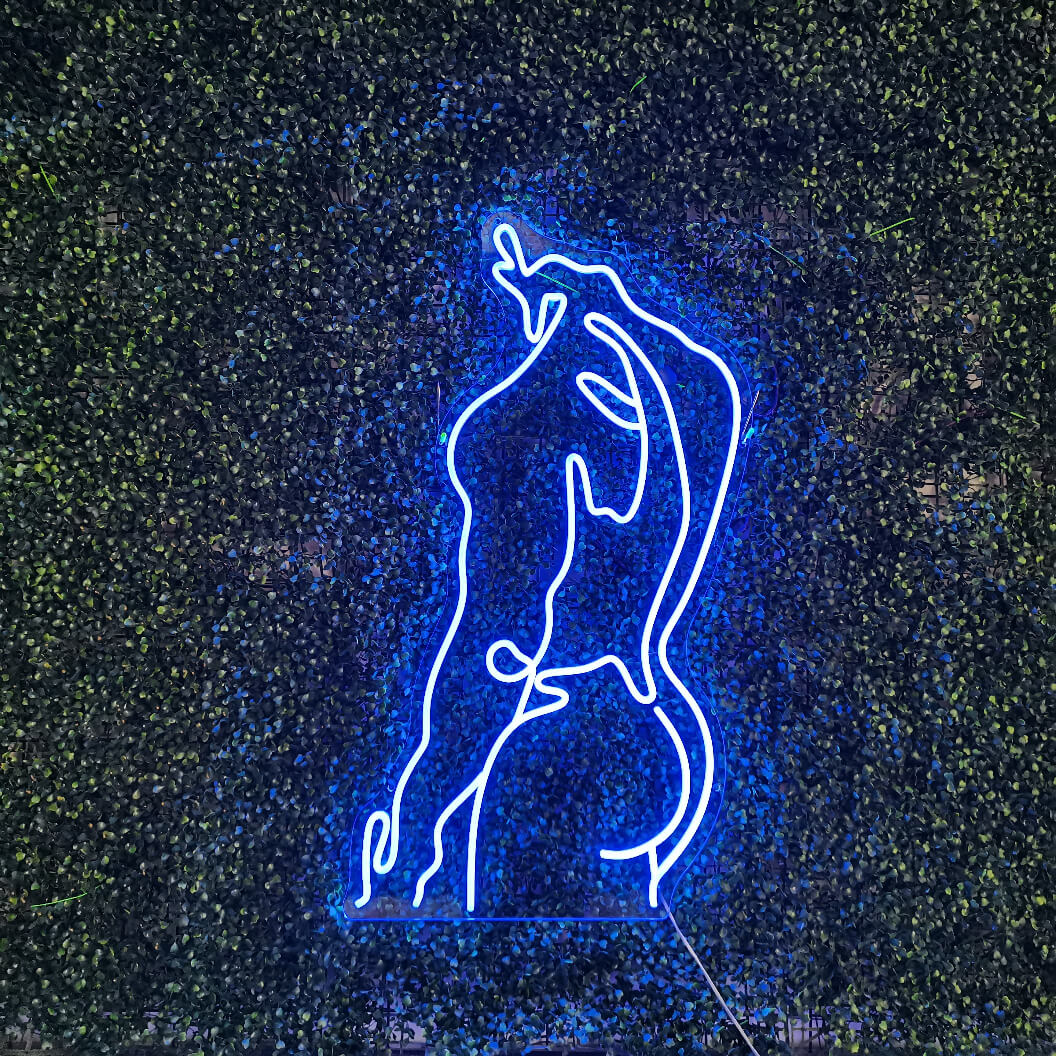 Insegna al neon con corpo maschile - The Art Neon