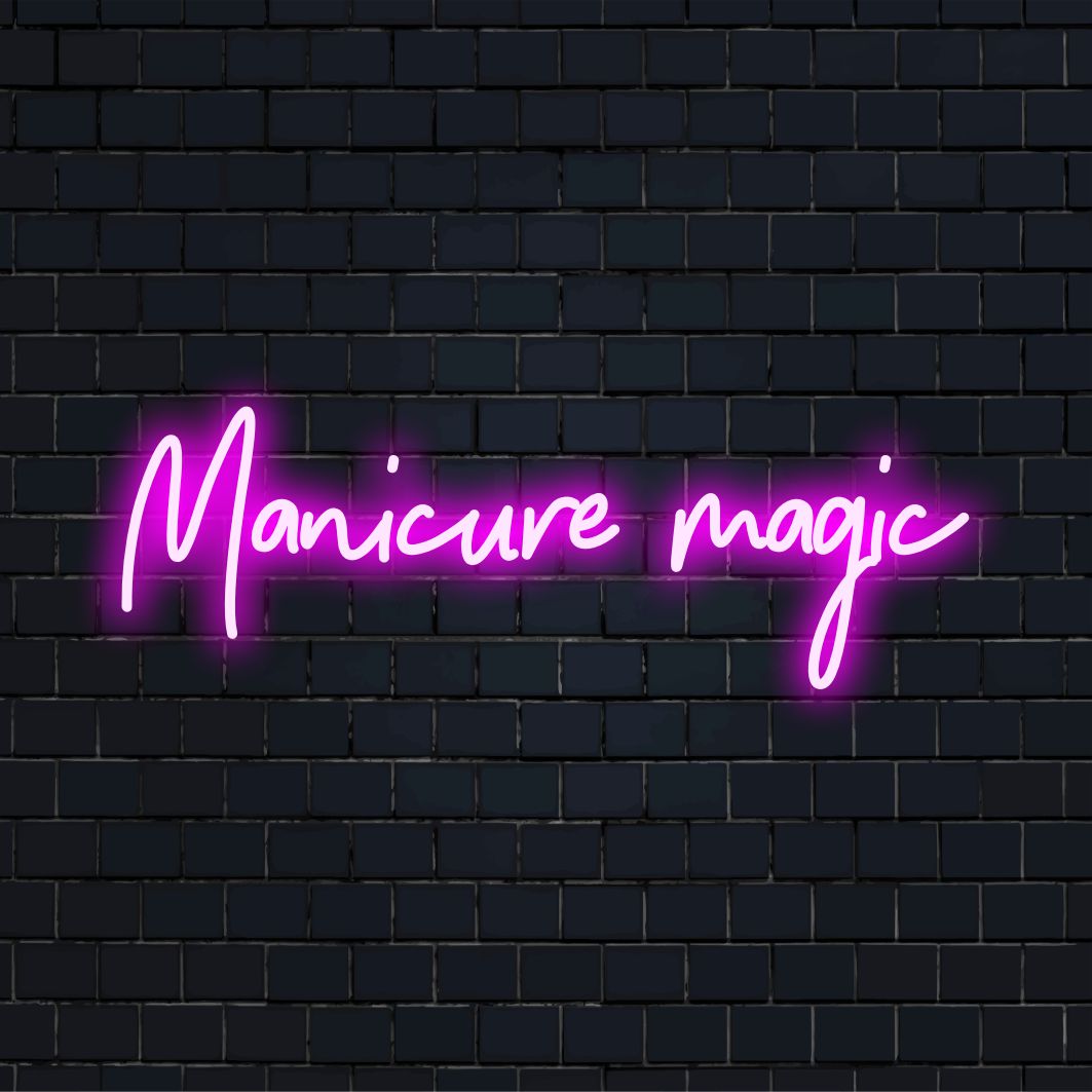 Μανικιούρ Magic LED Neon Sign: Φωτίστε τον χώρο σας με αυτό το προσαρμοσμένο σχέδιο νέον, ιδανικό για να προσθέσετε μια μοναδική λάμψη σε κάθε δωμάτιο.
