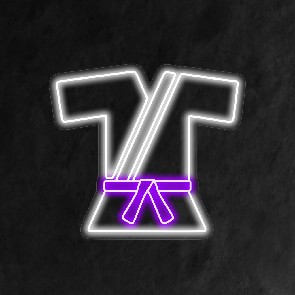 Το "Martial Arts Uniform Neon Sign" είναι μια δυναμική και ενεργητική προσθήκη, ιδανική για στούντιο πολεμικών τεχνών και χώρους γυμναστικής. Φωτίστε με το πνεύμα της πειθαρχίας και της δύναμης!
