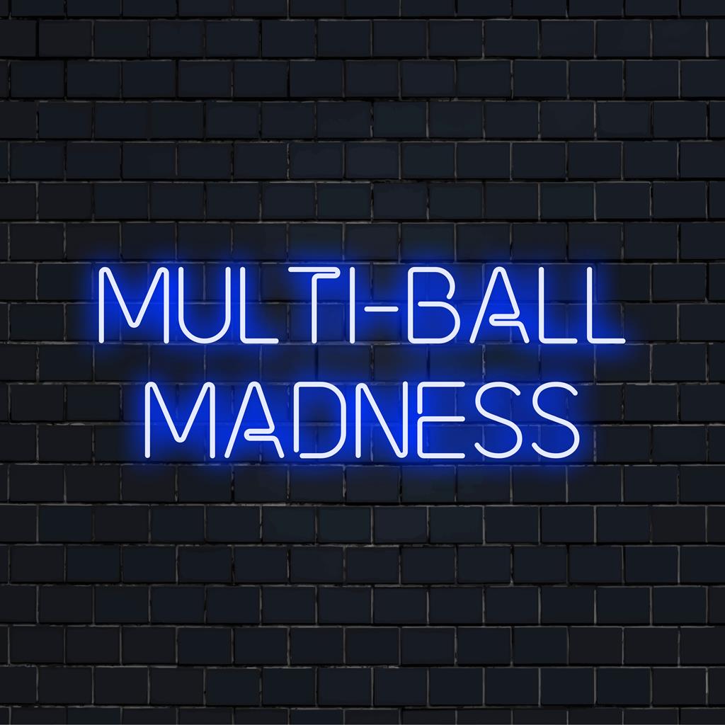 Custom LED neon sign showcasing vibrant multi-ball design, ideal for modern wall art and unique decor spaces.