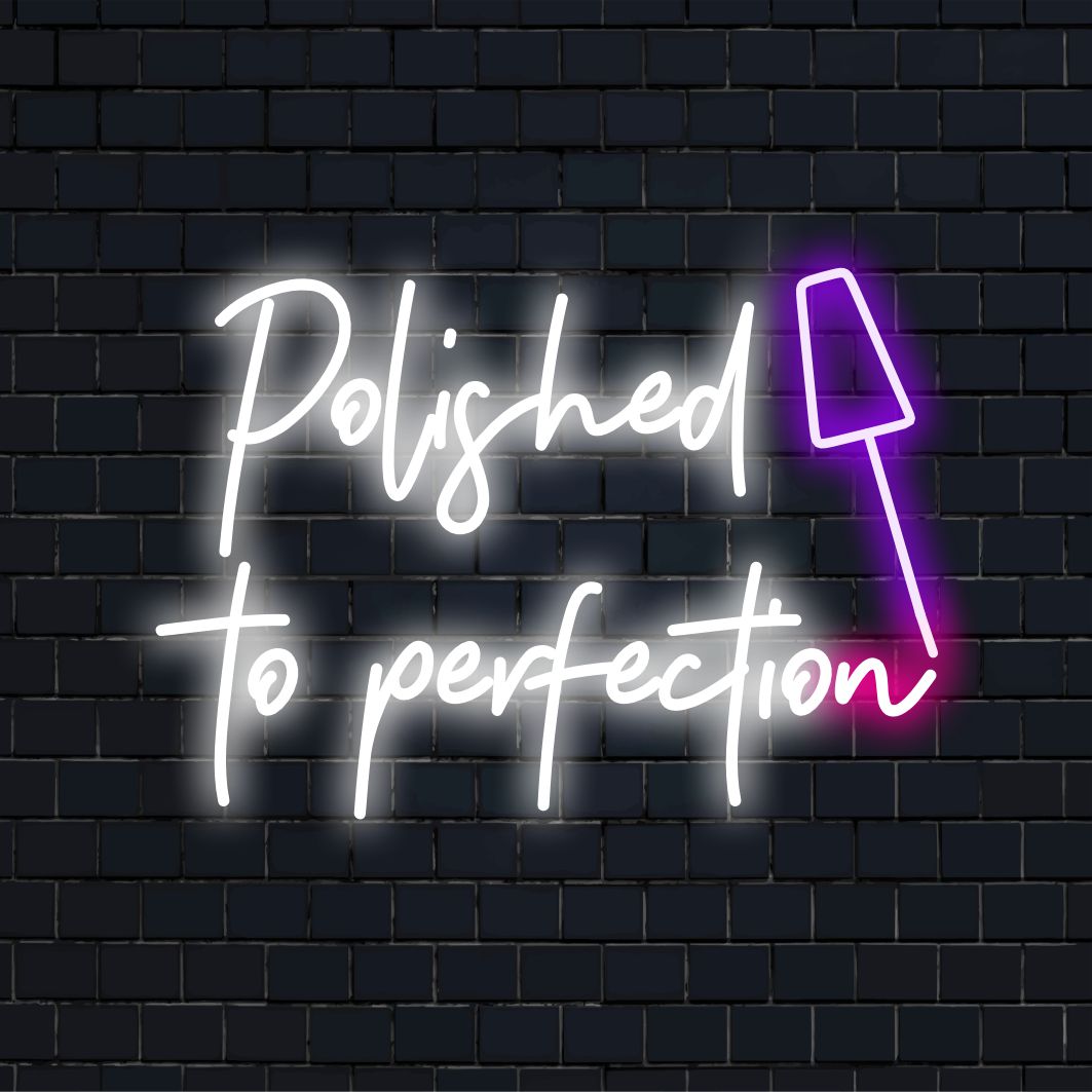 Προσαρμοσμένη επιγραφή LED νέον με κομψή, γυαλισμένη δεξιοτεχνία για κομψή διακόσμηση τοίχων, ιδανική για εξατομίκευση.