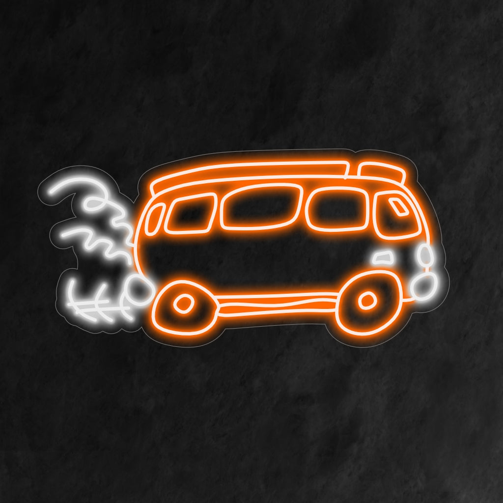"Retro Bus Neon Sign" irradia nostalgia con il suo design vintage, aggiungendo un tocco affascinante e unico al tuo arredamento.