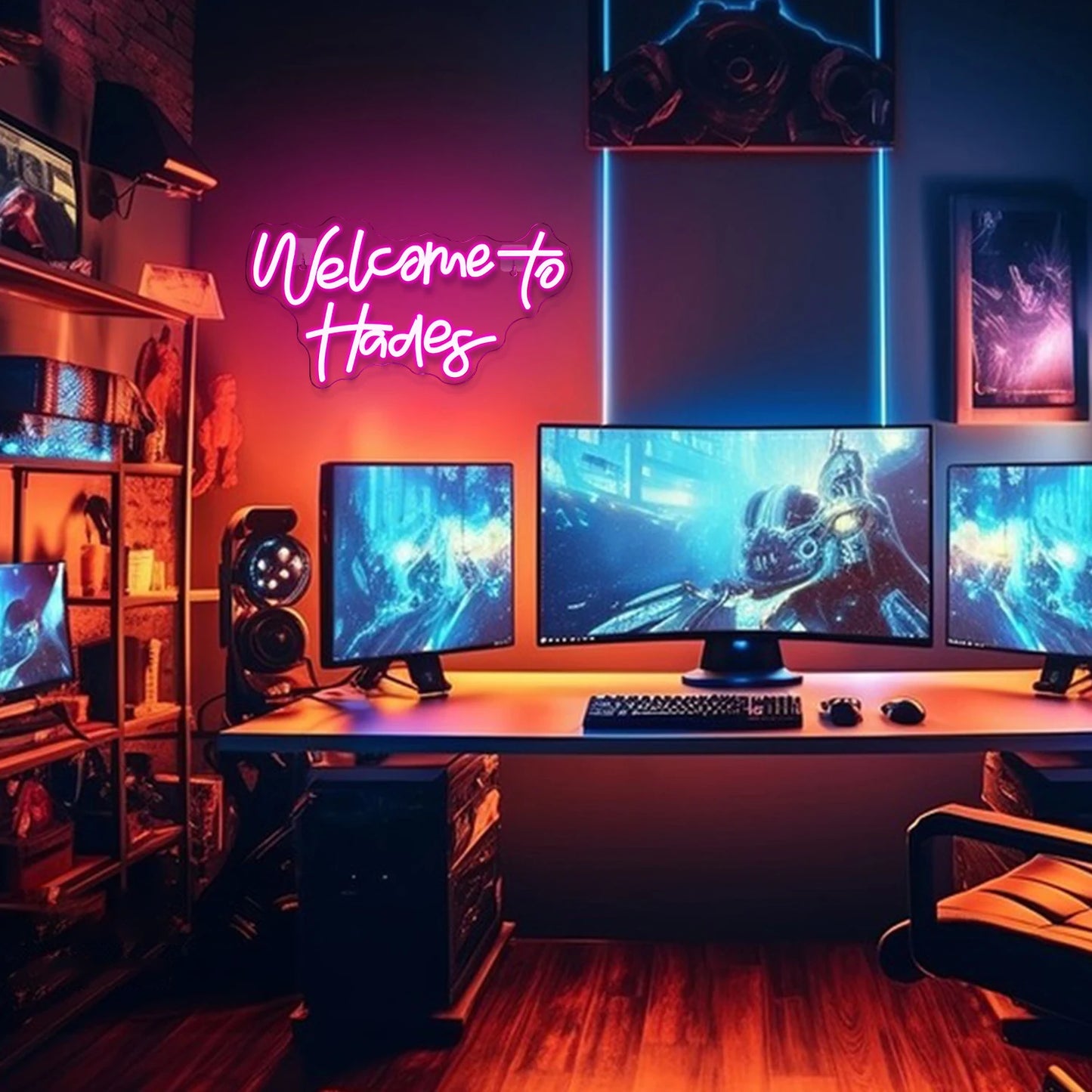 Καλώς ήρθατε στον Άδη 5V USB φωτεινή επιγραφή led - Οικονομική Επιλογή