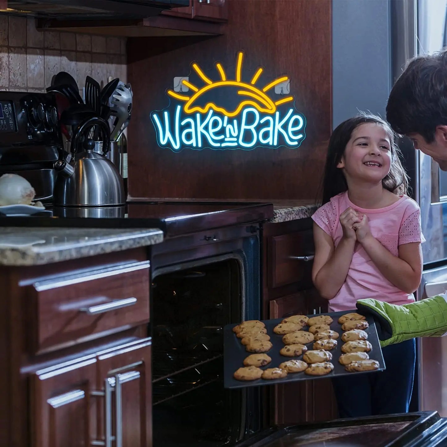 Wake in Bake 5 V USB LED-neoonmärk – eelarvesõbralik