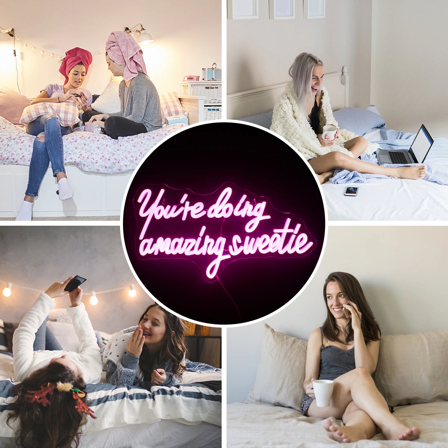 Děláš to úžasně, miláčku 5V USB LED světelný nápis - Cenově dostupný