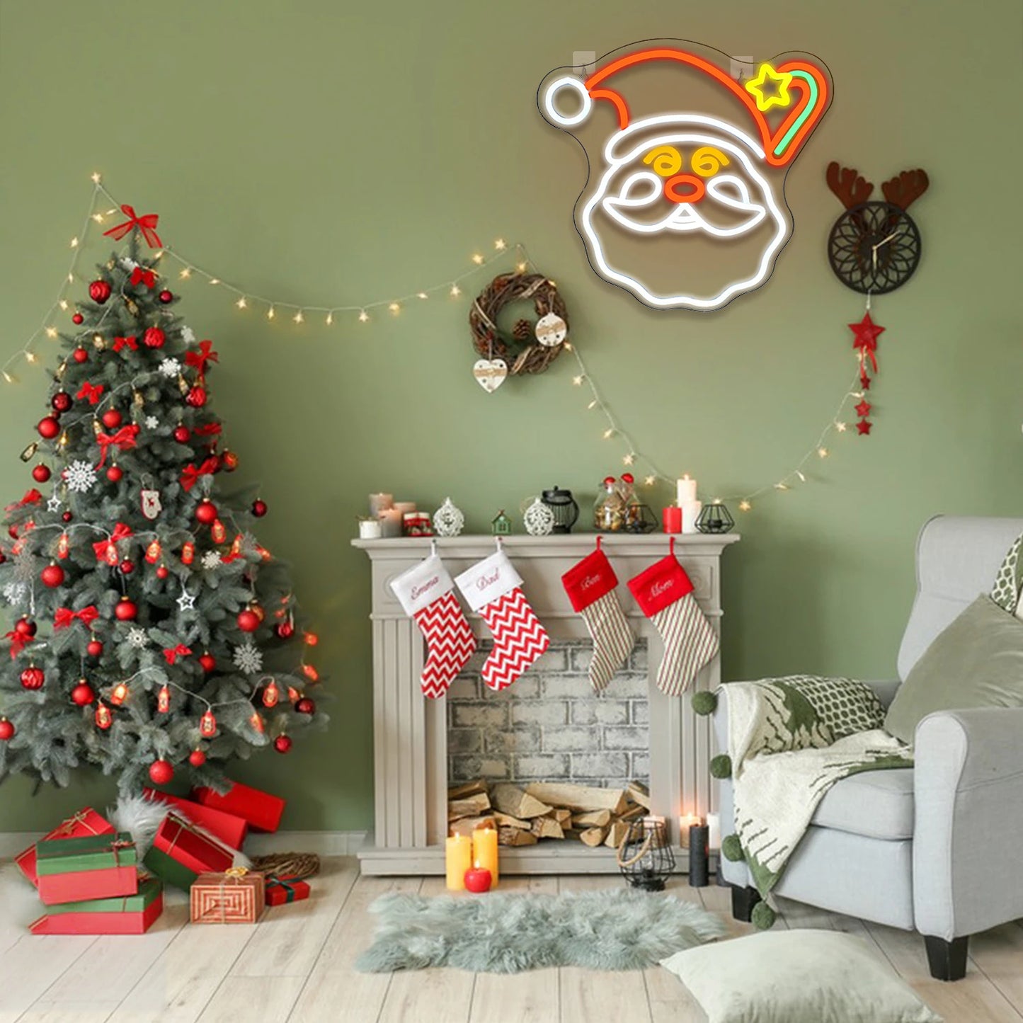 Jõulud 5 V USB LED-neoonmärk – eelarvesõbralik