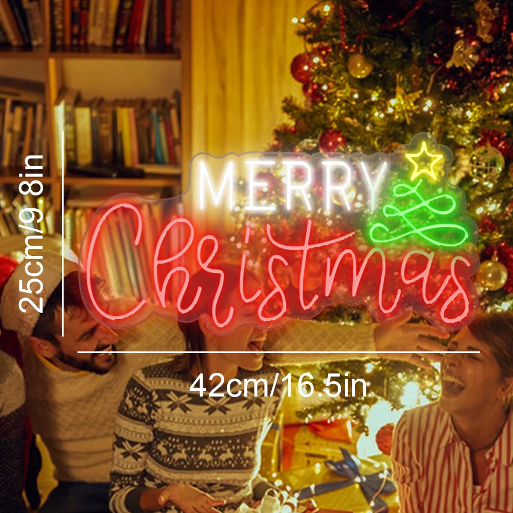 Häid jõule 5 V USB LED-neoonmärk – eelarvesõbralik