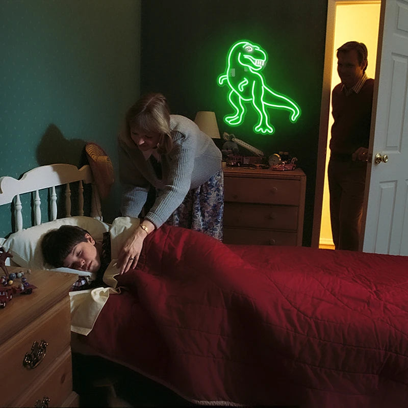 Theartneon Dinosaurios Divertidos 5V Mini USB Cartel LED - Económico
