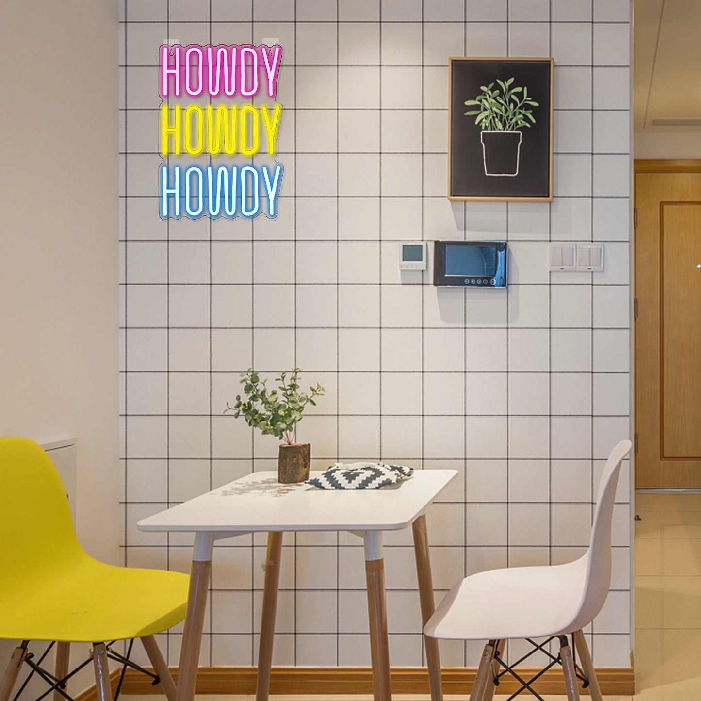 Cartel LED Howdy 5V USB - Económico