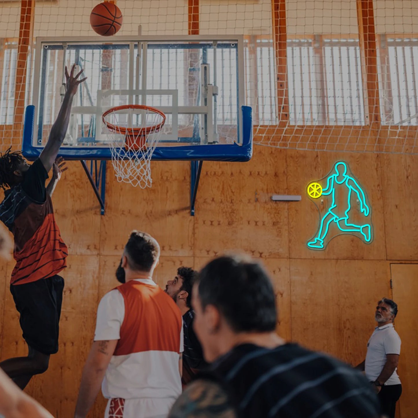 Insegna al neon a LED USB da 5 V con scritta "Basket" - Economica