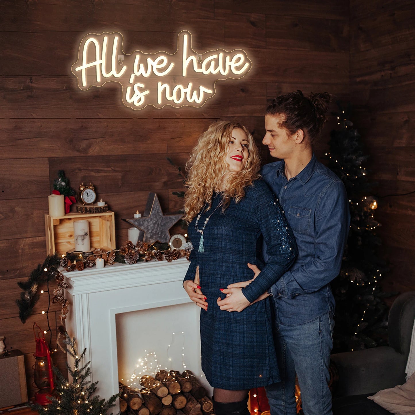 Todo Lo Que Tenemos Es Ahora - Letrero LED USB de 5V Económico