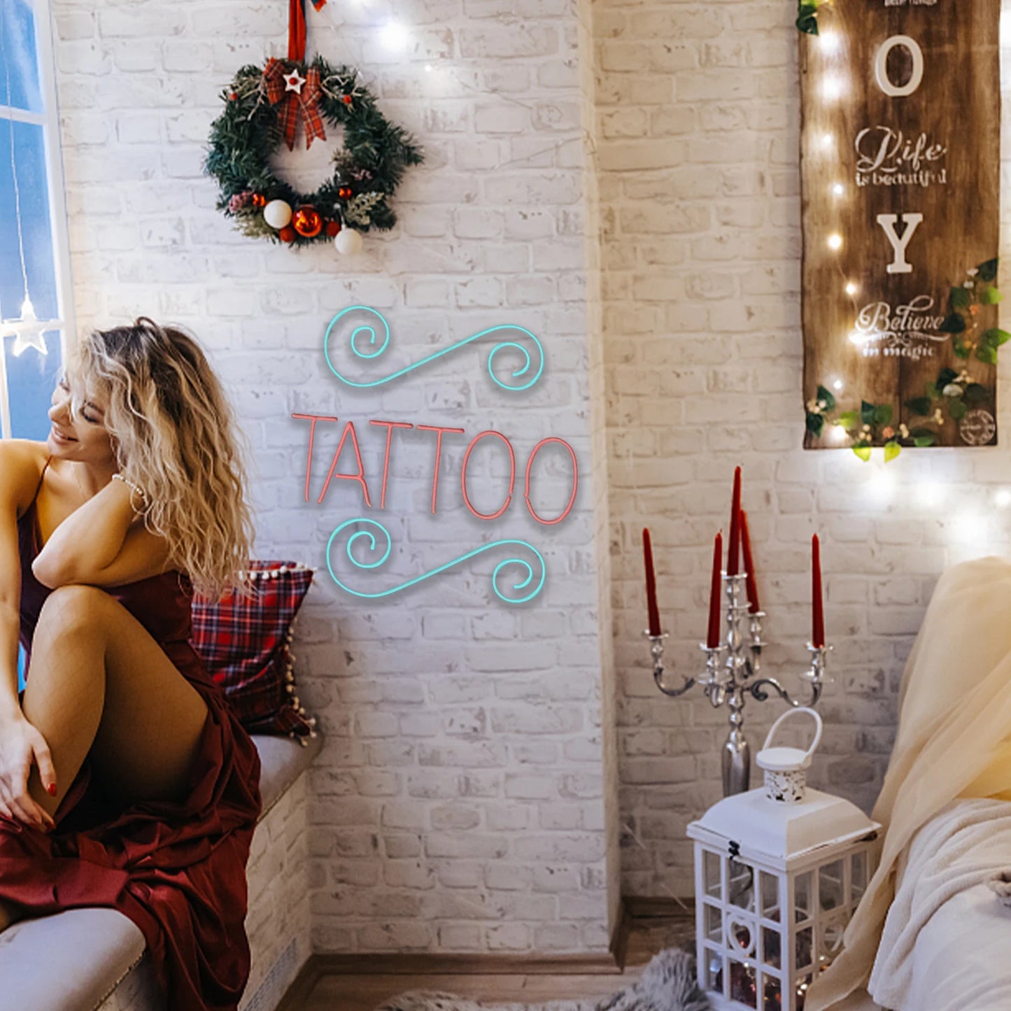 Cartel LED TATTOO 5V USB - Económico