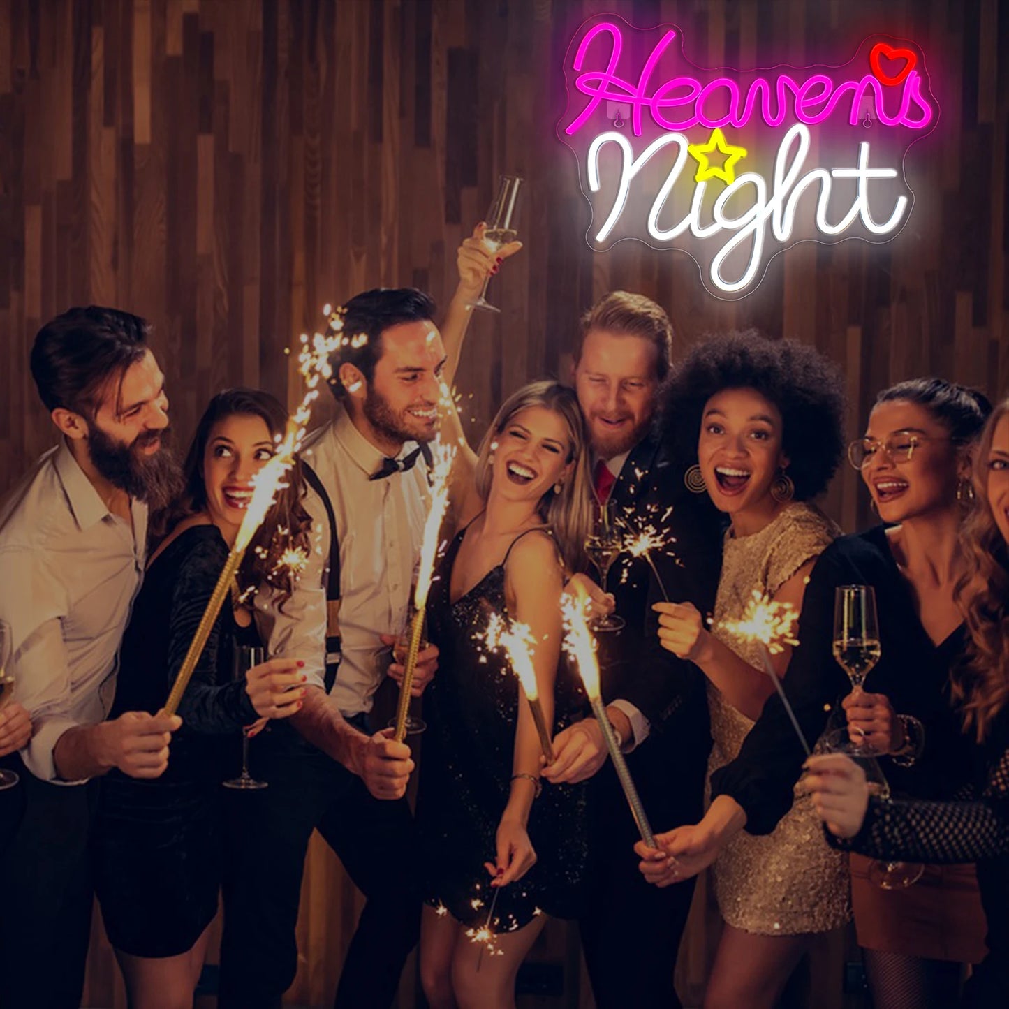 Heavens Night 5 V USB LED-neoonmärk – eelarvesõbralik