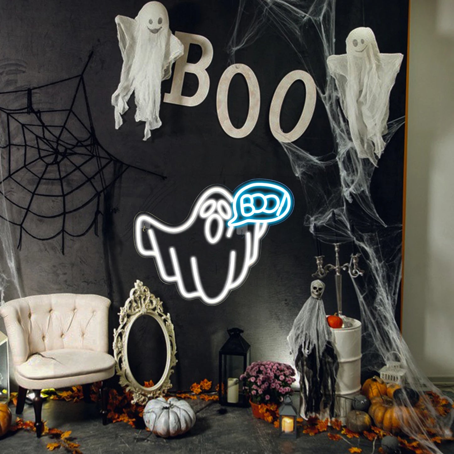 Halloween 5V USB LED Světelný Nápis - Cenově Dostupný