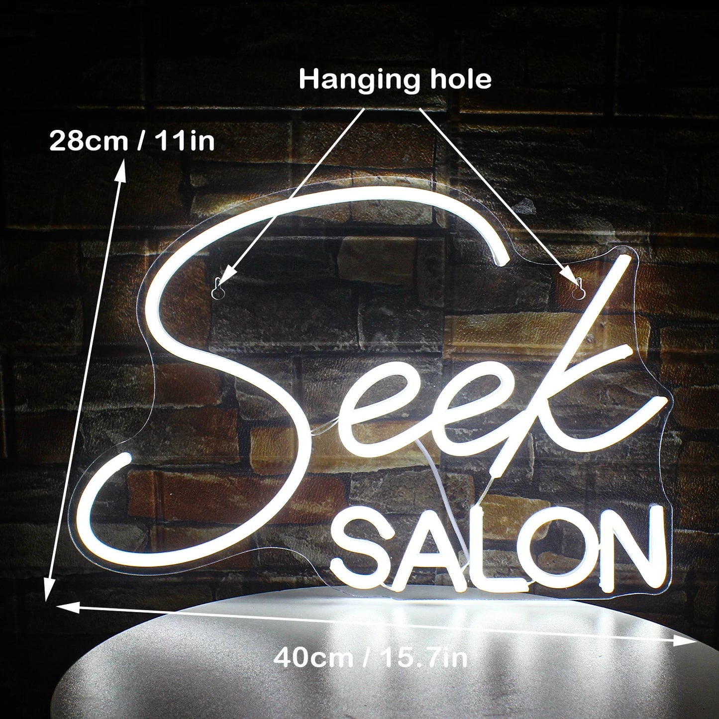 Seek SALON 5V Mini USB LED Neon Sign - Economico