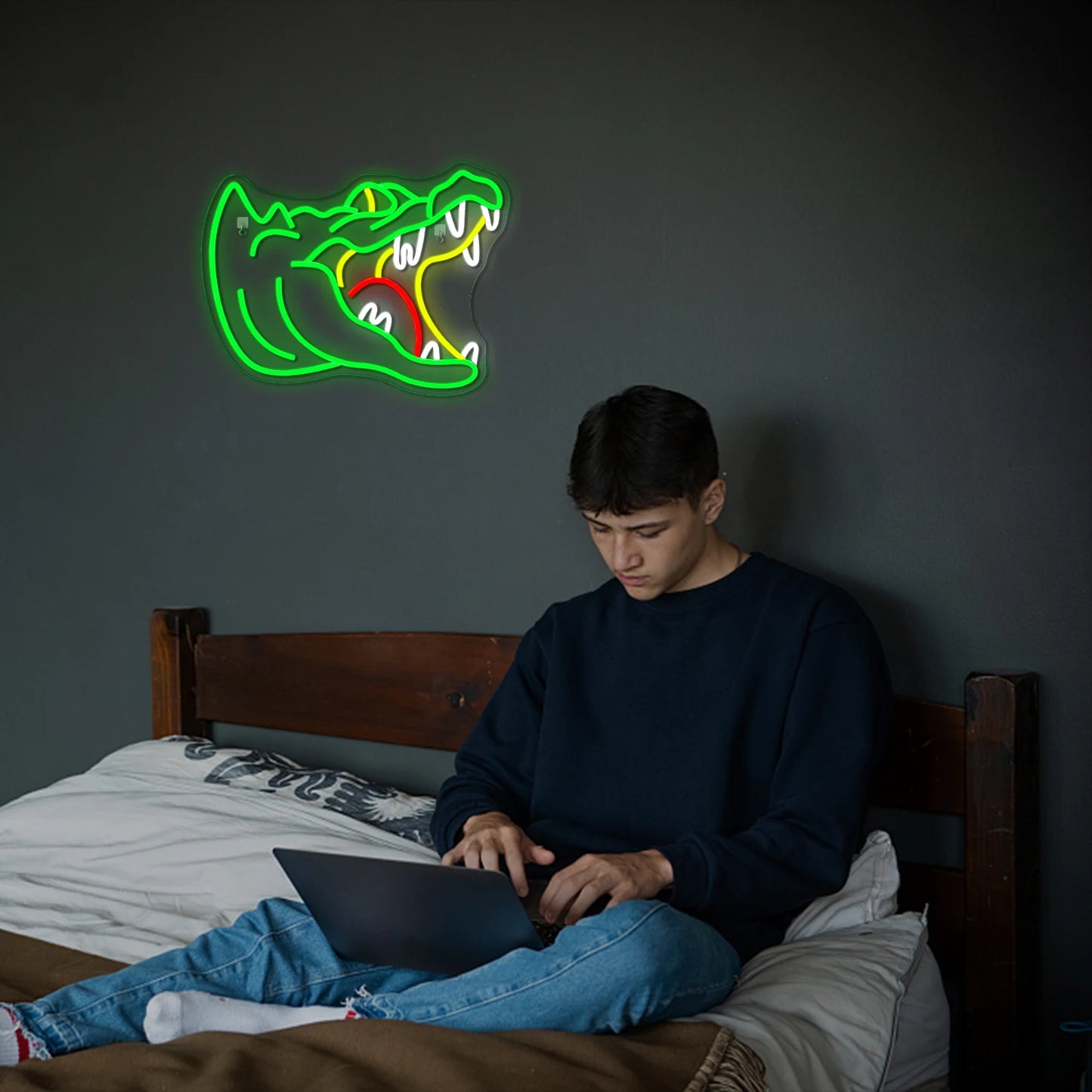 Aligator 5V USB LED neonski znak - povoljno