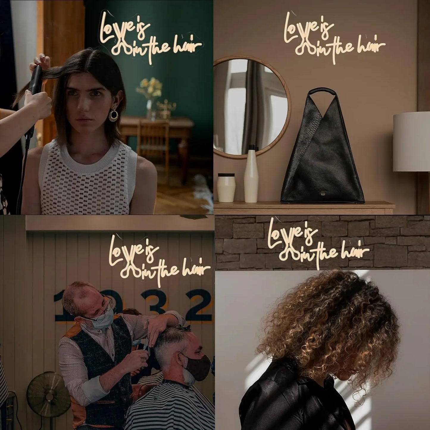 Dragostea este în Păr 5V USB Semn Luminos LED - Accesibil