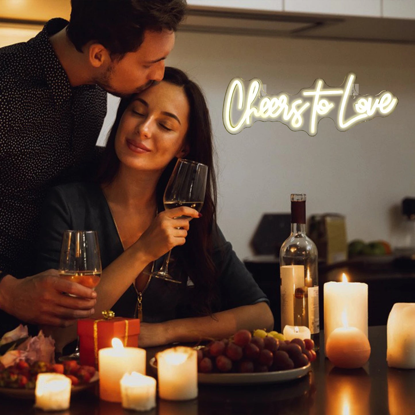 Cheers to Love 5 V USB LED-neoonmärk – eelarvesõbralik