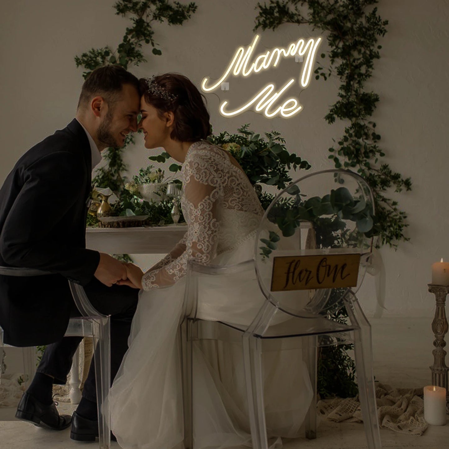 Φωτεινή Επιγραφή LED "Marry Me" με Σύνδεση USB 5V - Οικονομική Επιλογή