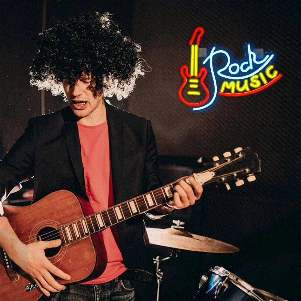 Cartel LED de Música Rock 5V USB - Económico