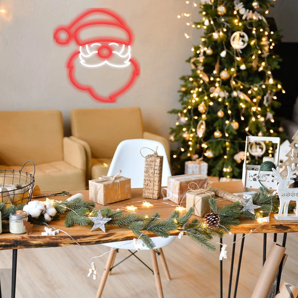 Cartel LED USB 5V de Navidad - Económico