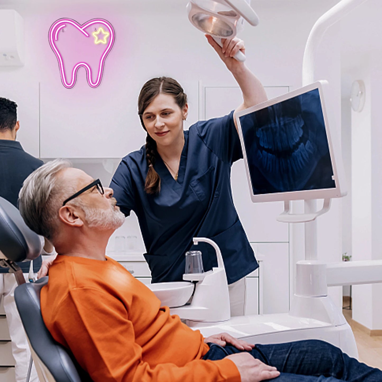 Pink Tooth 5 V USB LED-neoonmärk – eelarvesõbralik