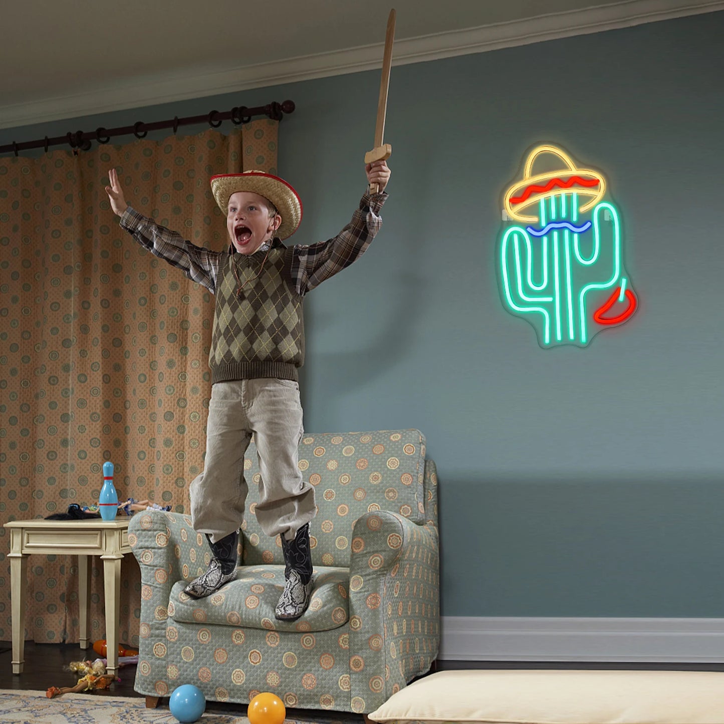 Cactus 5V USB LED neoonmärk – eelarvesõbralik