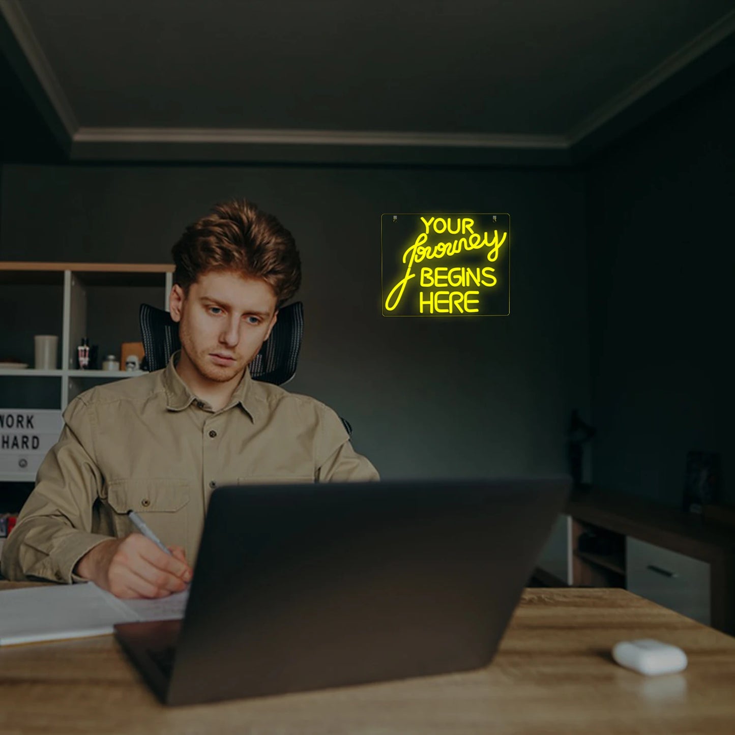 Neonowy napis "Początek Podróży" 5V USB - W przystępnej cenie