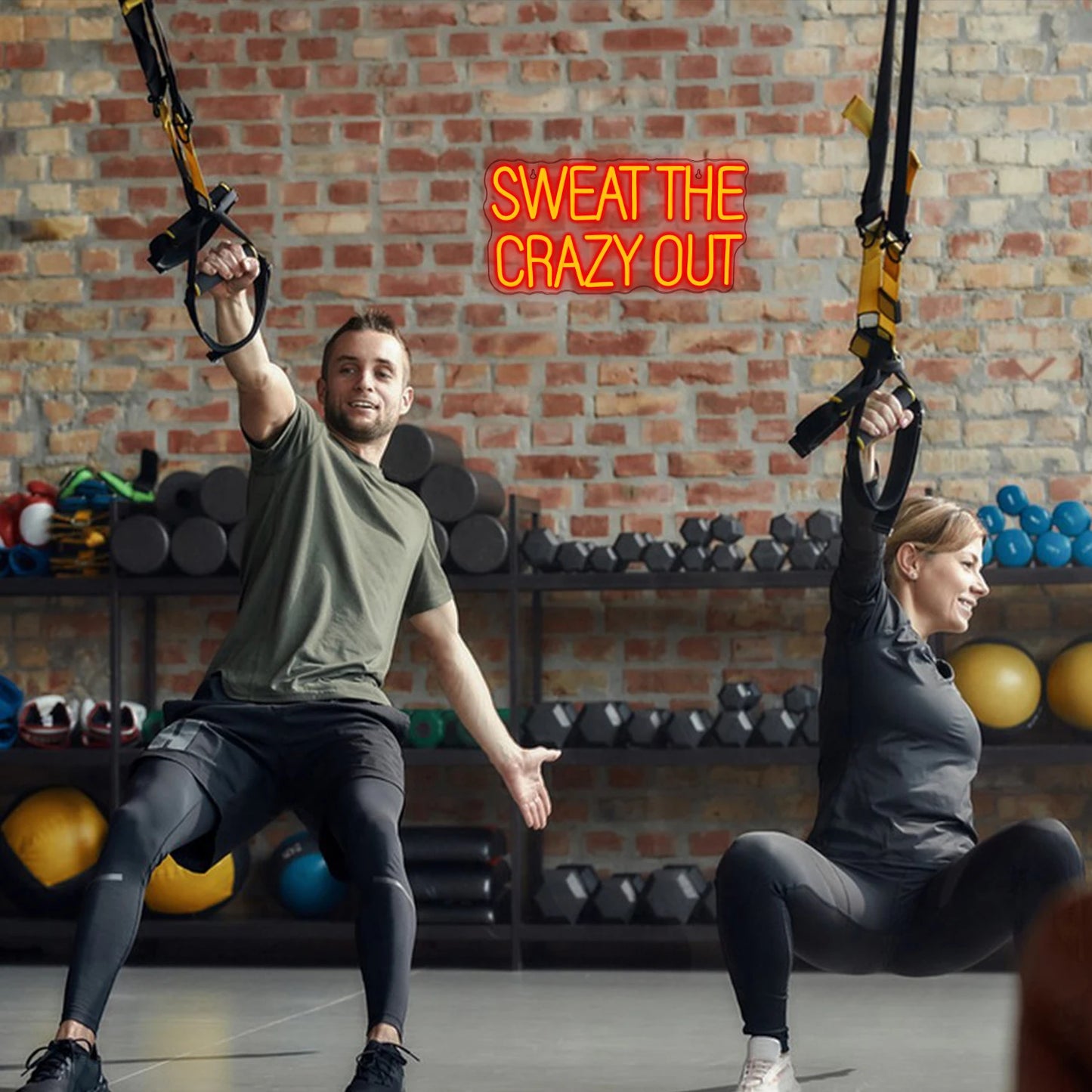 Sweat The Crazy Out 5V USB LED Neon Sign - Budget Friendly