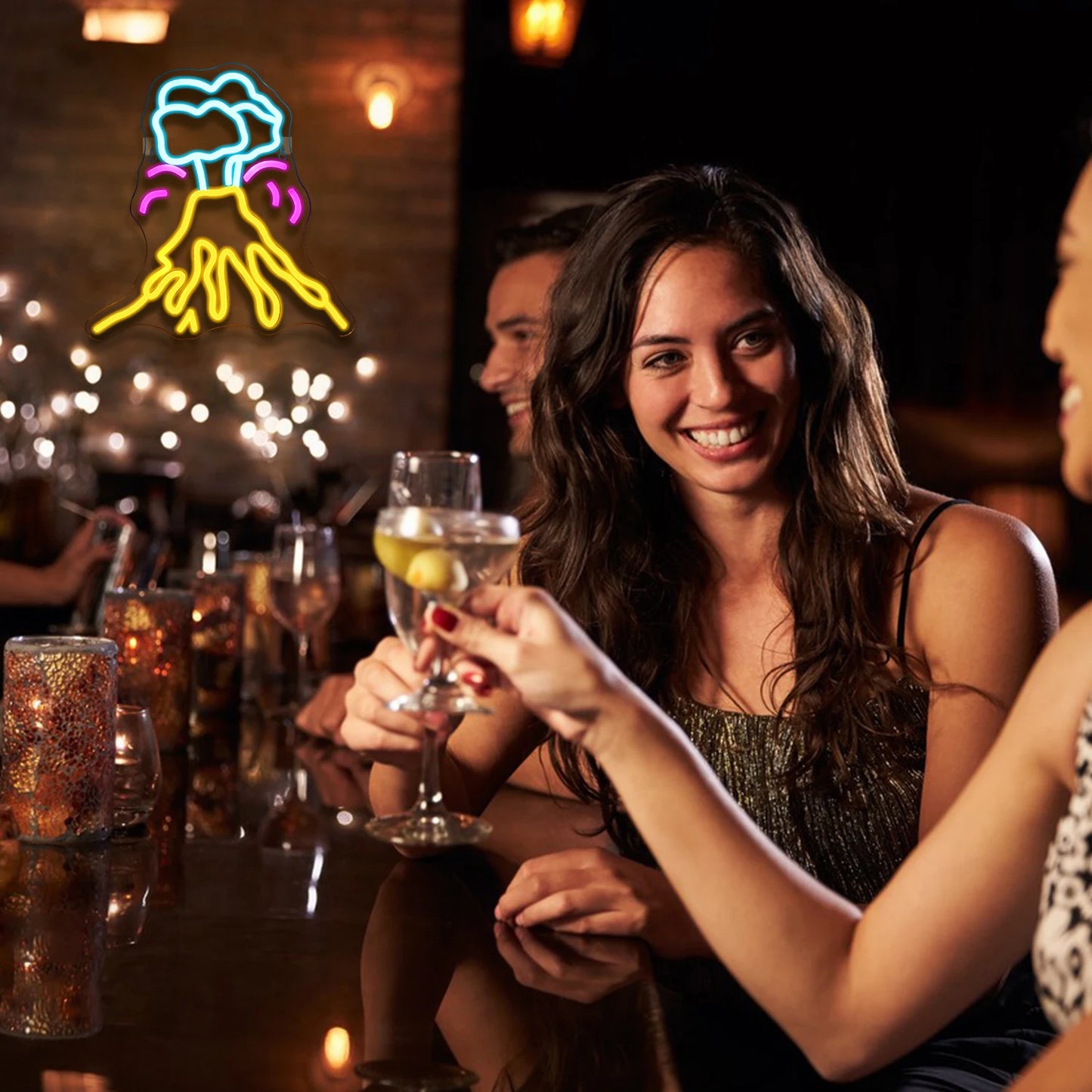 Insegna al neon LED USB 5V Volcano - Economica