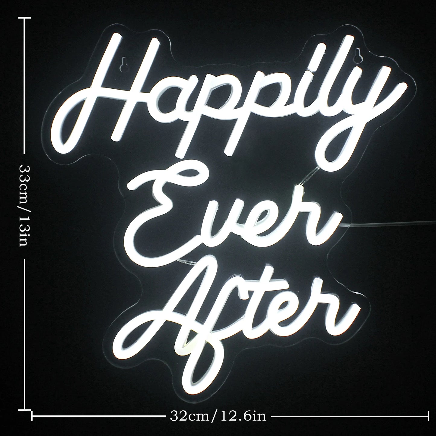 Happily Ever After 5V USB LED světelný nápis - Cenově výhodný