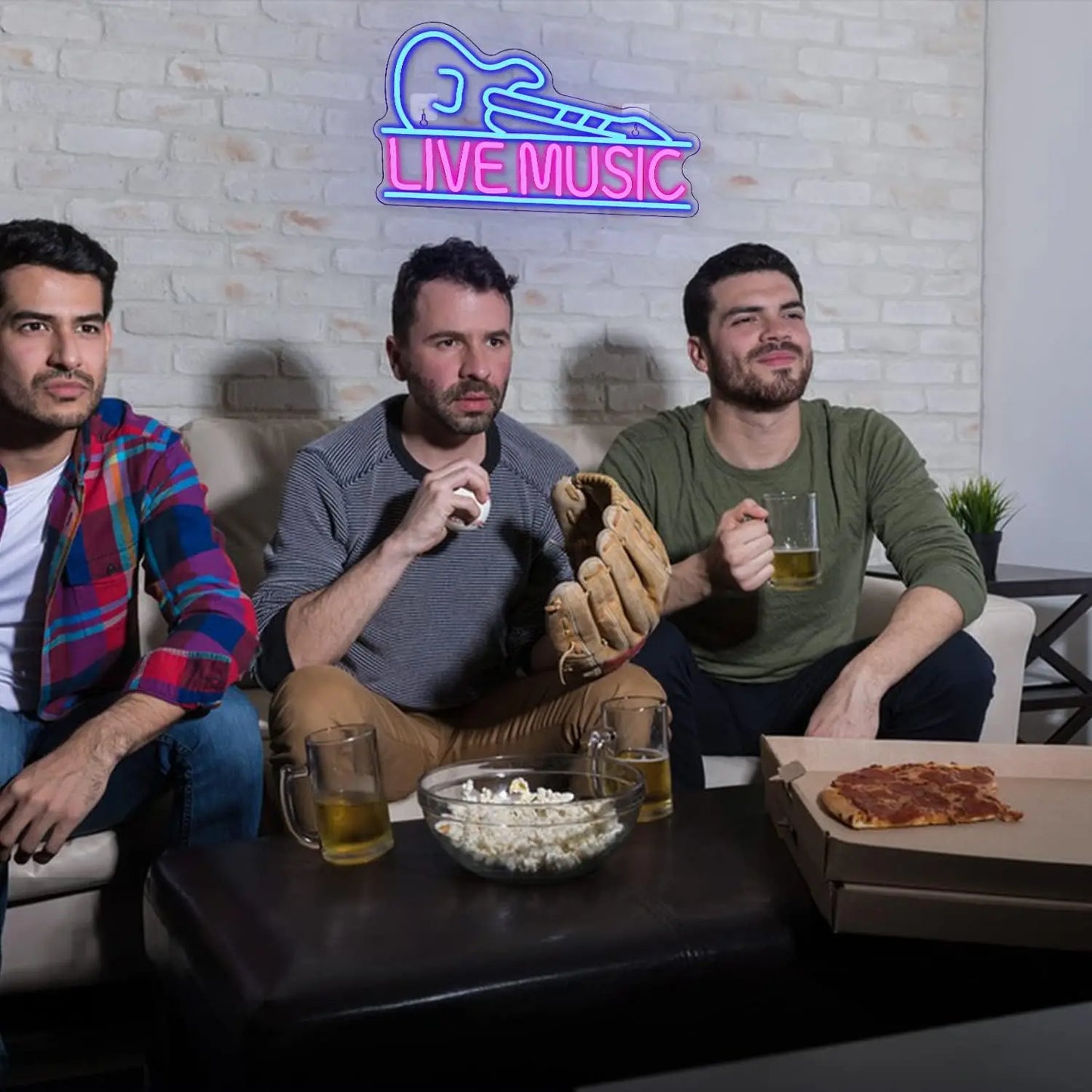 Cartel LED de Guitarra para Música en Vivo 5V USB - Económico