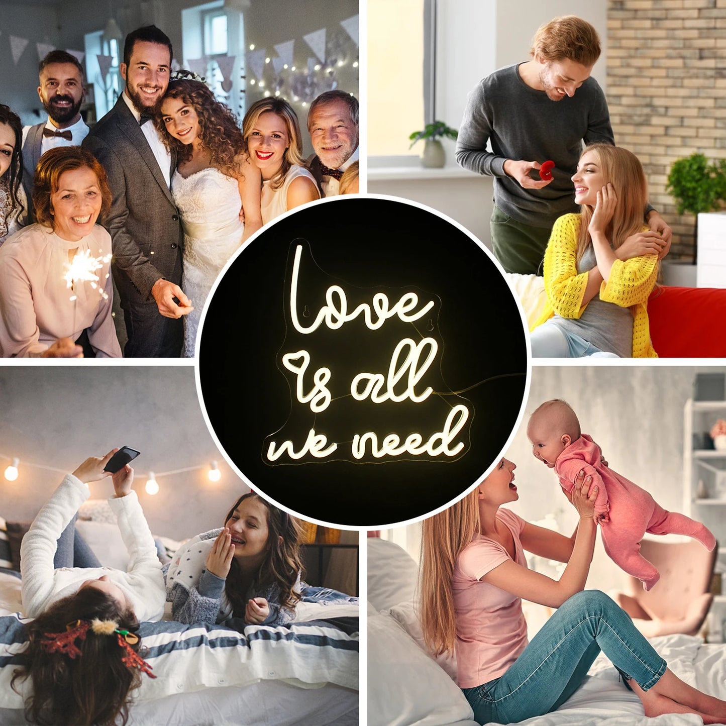 Ljubav je sve što trebamo 5V USB LED neonski natpis - povoljno