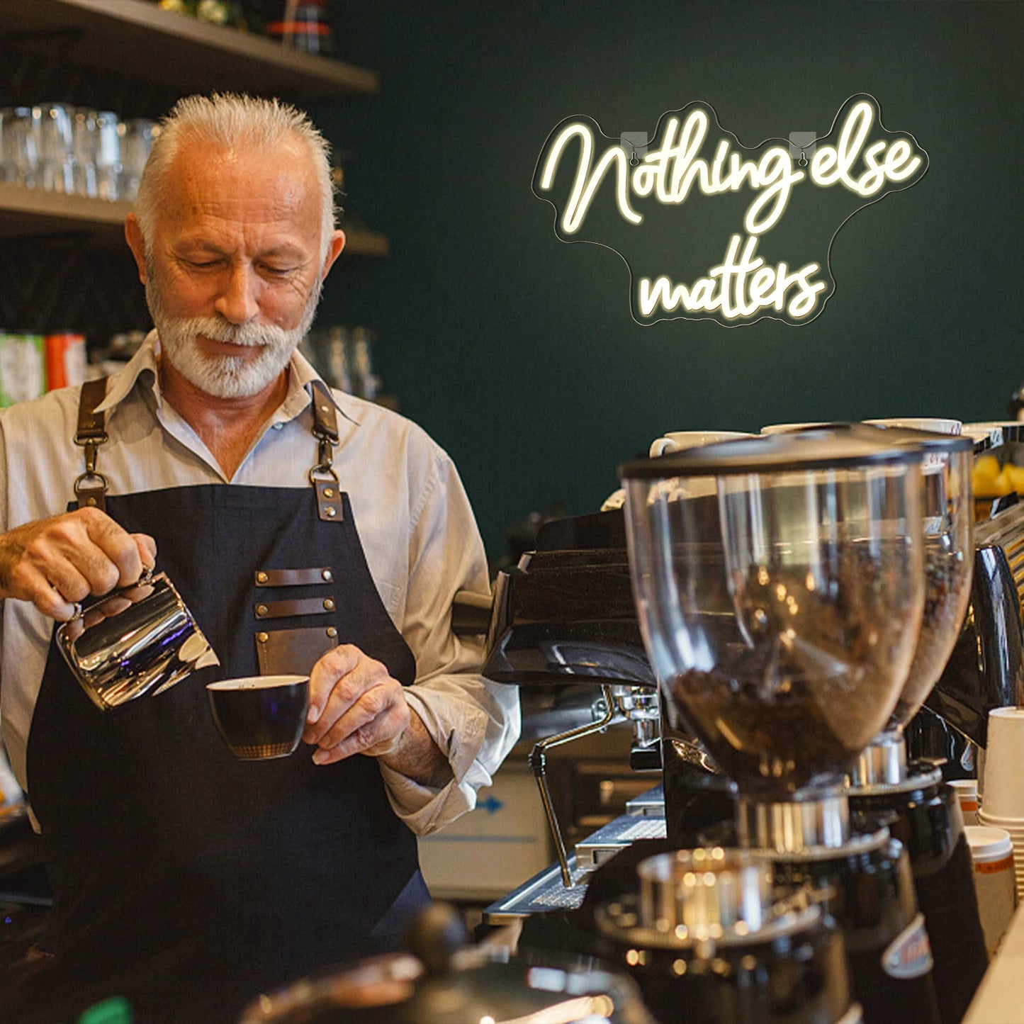 Cartel LED "Nada Más Importa" 5V USB - Económico