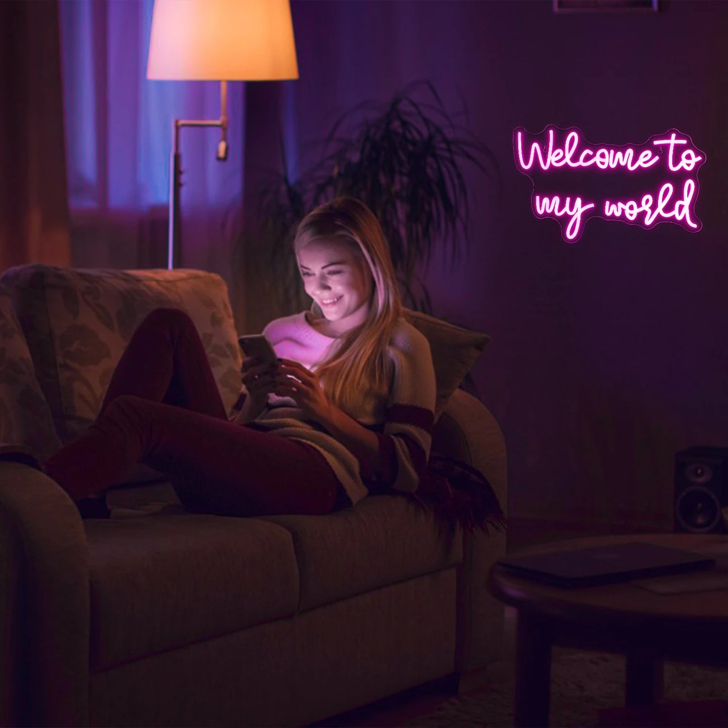 Tere tulemast minu maailma 5 V USB LED-neoonmärk – eelarvesõbralik