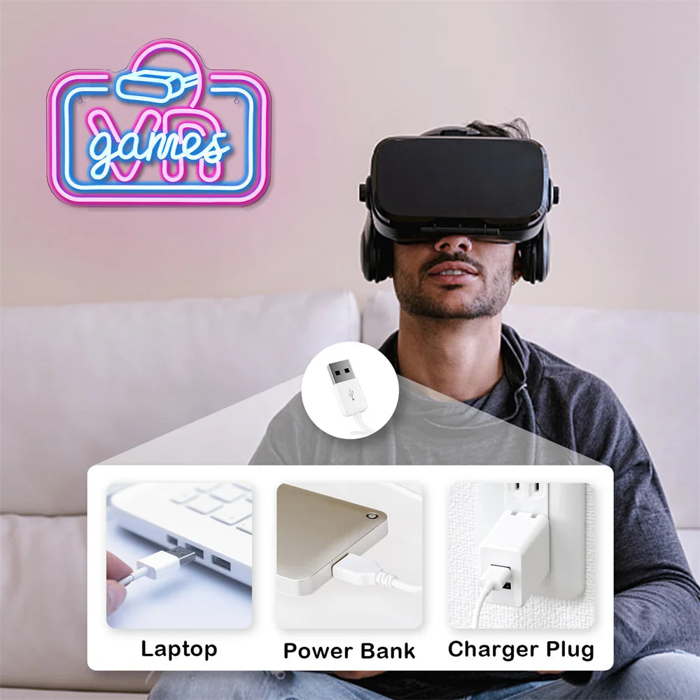 Cartel LED 5V USB para Juegos VR - Económico