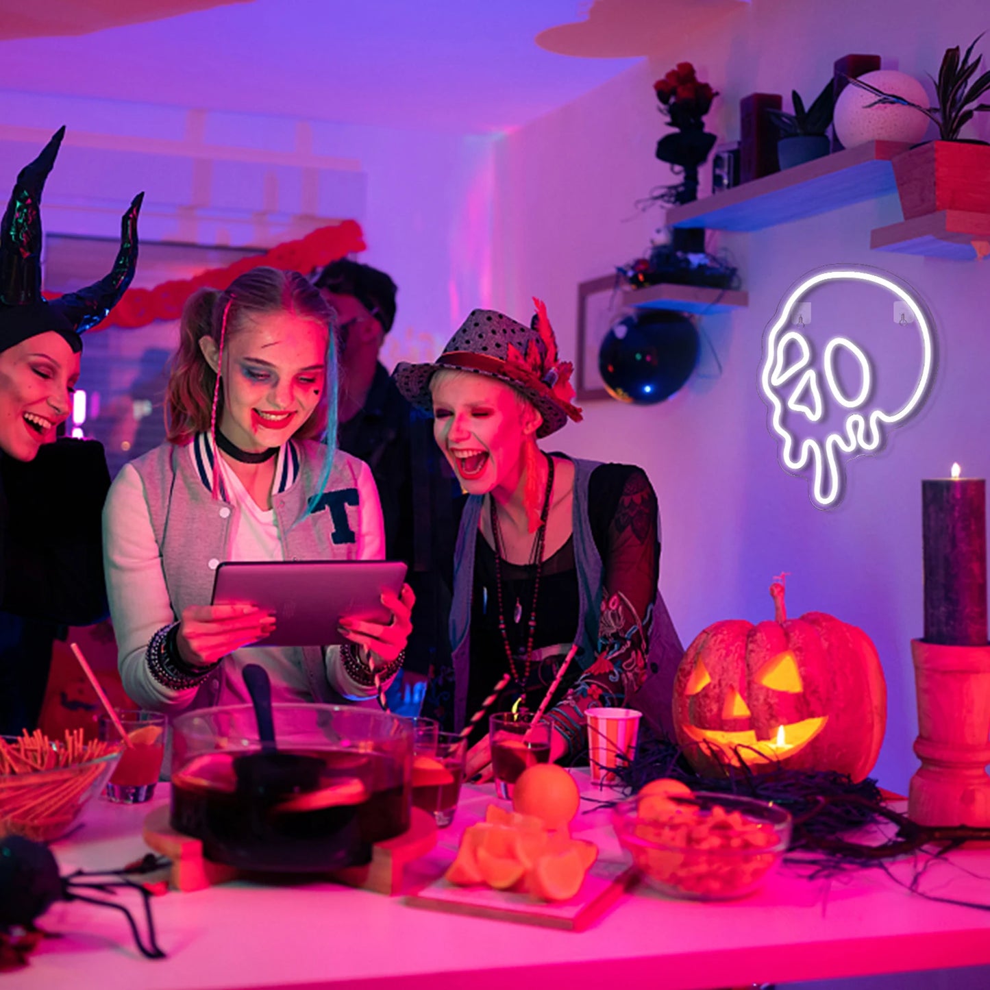 Cartel LED USB 5V de Halloween - Económico