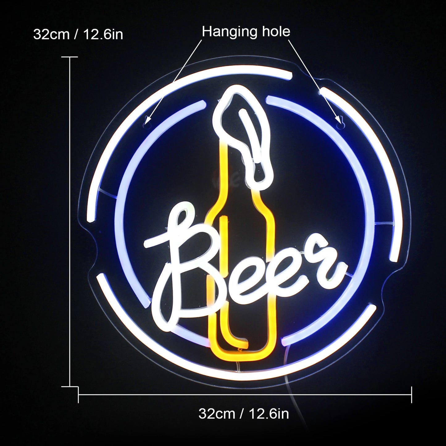 Baar Beer 5 V USB LED-neoonmärk – eelarvesõbralik