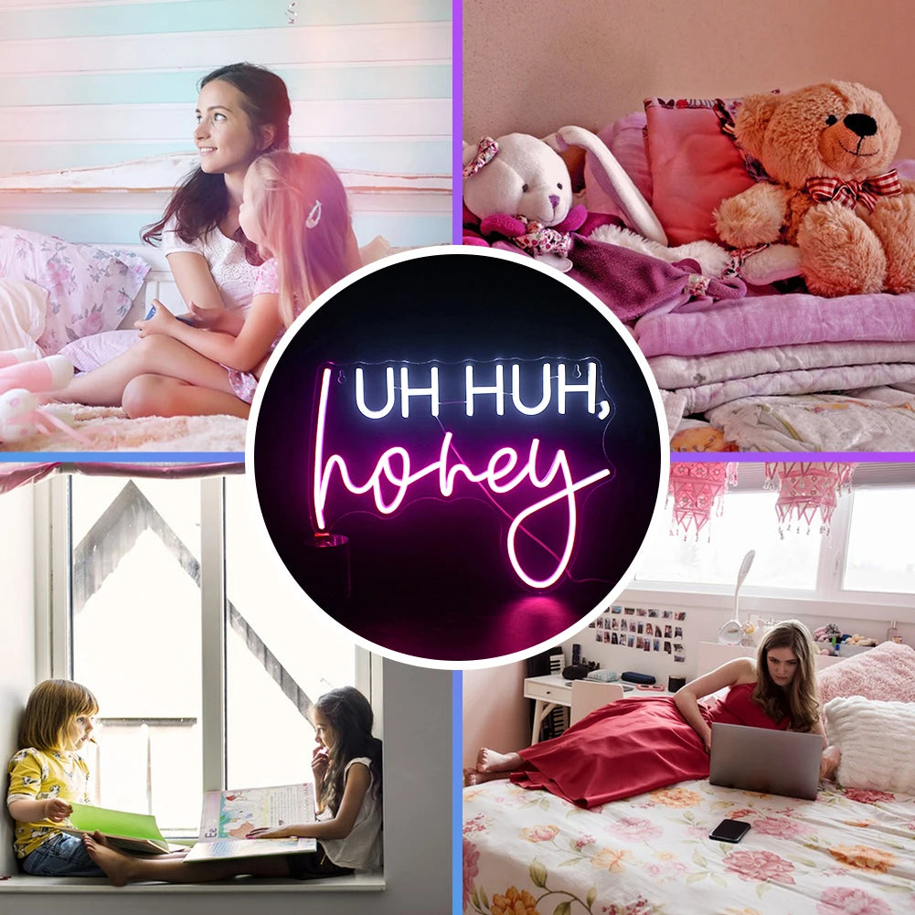 Uh Huh 5V USB LED fényreklám - Pénztárcabarát