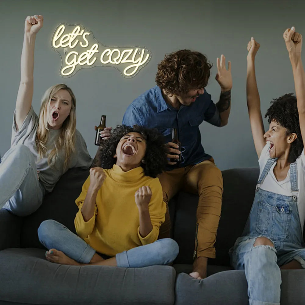 Insegna al neon LED USB 5V "Let's Get Cozy" - Economica