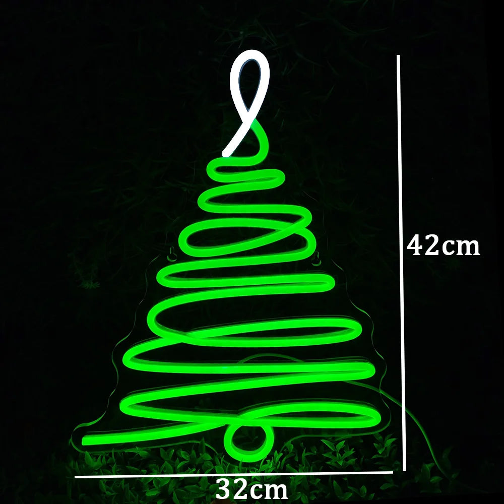 Árbol de Navidad 5V USB Letrero LED - Económico